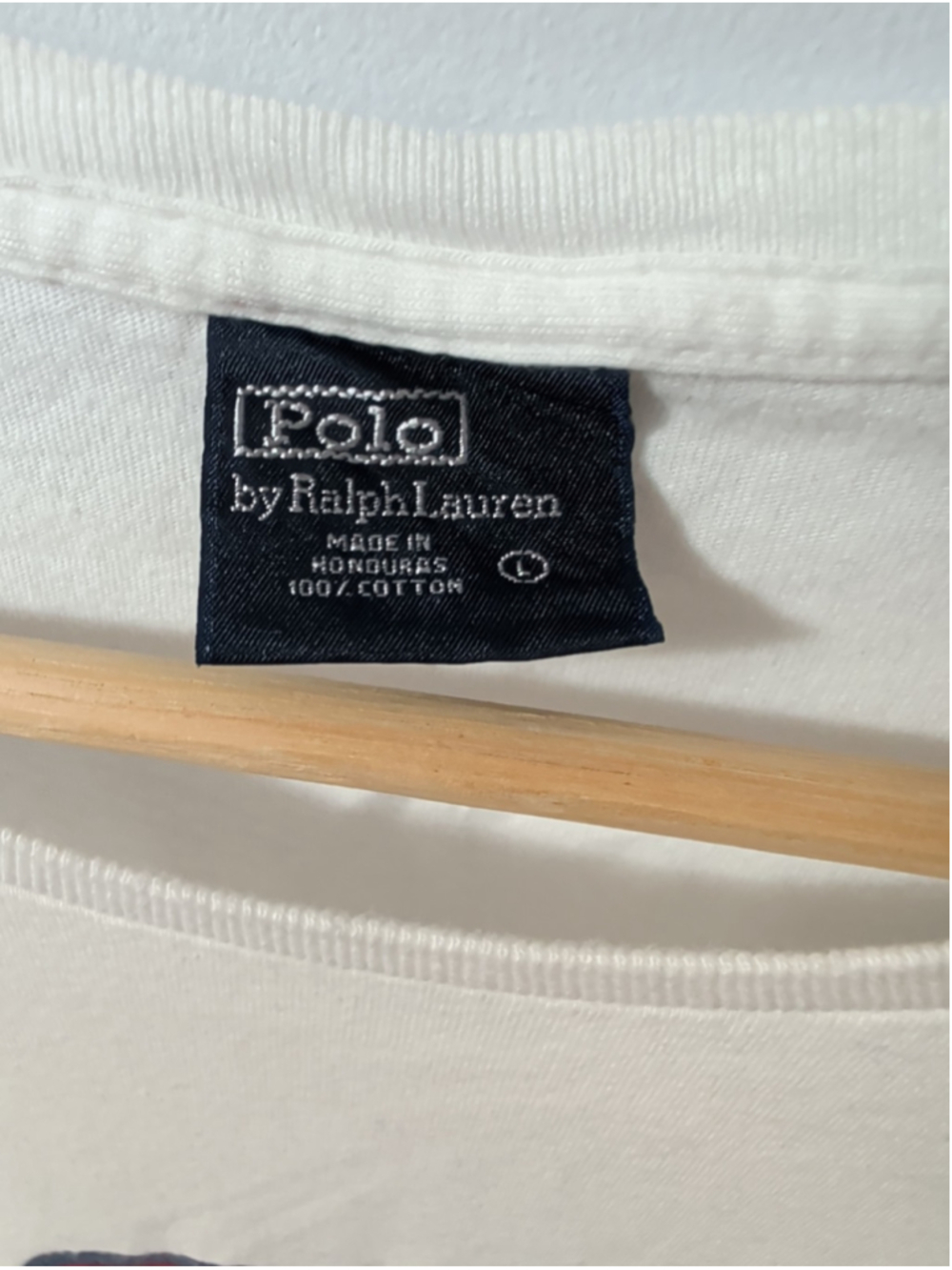 Vintage Polo Ralph Lauren Long Sleeve T-Shirt Men's Skater Streetwear White L - Picture 2 of 5